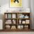 64″ W Double Wide Horizontal Bookshelf, 3 Tiers 6 Storage Cube Book Case