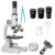 64X-2400X Monocular Optical Microscope Elementary School Children Science Experimental Biology Teaching