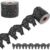 65Ft Composition Bulletin Board Border Black Bow Shaped Rolled Die-Cut Border Trim Composition Bowknot Bulletin Board Trim for Back to School Windows Office Classroom Chalkboard Decoration(Black)