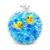 6.5 inch DIY Crunchy Stress Ball Making, Blue Crystal Water Beads with Yellow Duck, Calming Fidget Bottle Toy, Classroom Rewards & Party Gifts