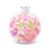 6.5 inch DIY Crunchy Stress Ball Making, Pink Floral Fidget Toy, Colorful Sensory Fidget Toys for Kids and Adults, Good for Classroom Office