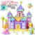 65 PCS Magnetic Blocks Set, 1″ Magnet Building Blocks with Toy Eyes and Storage Bag for Kids Gifts, STEM Educational Preschool Sensory Toys for Toddlers Boys Girls Ages 3 4 5 6 7 8 + (Macaron Color)