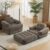 66.9″Folding Sofa Bed, Corduroy Convertible Sleeper Chair for Bedroom