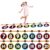 66 Pcs 22 ft Extra Large Number Line for Classroom Floor 7″ Line up Number Sticker Learning Tool with Digit Floor Mat Math Learning Poster for Back to School Classroom Home Student(Black,Round)
