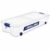 66 Qt Clear Underbed Storage Bin with Wheels and Latching Lid, Blue