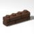 68 Piece Brick,1×4 with Masonry Profile, Brown, Compatible with Lego Parts 15533
