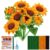 690Pcs Sunflower Orange Pipe Cleaners Christmas Chenille Stems Pipe Cleaners with Instructions for DIY Art and Craft