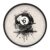6 Ball Billiards Pool Wall Clock 9 Inch Decorative Battery Operated Silent Round for Badroom Livingroom