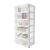 6 Clear Drawer Storage Organizer Rolling Cart, Large Space