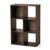 6 Cube Modular Storage Organizer Espresso Open Bookshelf Cabinet