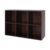6 Cube Storage Organizer, Pine Wood Bookshelf, Horizontal Bookshelf, Brown