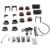 6DOF Robot Mechanical Arm Clamp Claw Kit High Precision DOF Manipulator Industrial Robot Parts for College Teaching DIY Production Black Aluminum Plate Metal Gear