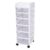 6 Drawer Rolling Cart Storage Tower, Craft Organizers and Storage, Rolling Plastic Cabinet with Top Tray, Ideal for Office, Vanity, Living Room, Bathroom, Bedroom