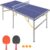 6ft Foldable Ping Pong Table Outdoor Table Tennis Tables with Net