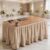 6ft Gingham Table Skirt Ruffled Hook Loop Teacher Desk Decor (#G)