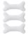 6 Inch Large Bone Hair Clips 3PCS Hairpins White Hair Accessories