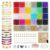 6mm Glass Beads Bracelet Making Kit 1400pcs, 24 Colors Crystal Beads for Jewelry Making Round Beads DIY Crafts with Spacer Beads Charms Accessories