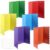 6 Pack 24”x16” Trifold Poster Boards Back to School Tri Fold Poster Board Corrugated Scalloped Display Boards Foldable Business Project Board for Presentation Science Fair Event Project(Colorful)