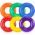 6 Pack 28 Inch Neon Inflatable Pool Float, Summer Pool Party for Adults