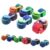 6 Pack 3D Printed Gear Fidget Spinners for Adults,Mini Pocket Fidget Toys
