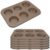 6 Pack 6-Cup Jumbo Muffin Pans, 10.4 x 7.3 x 1.1 Inch Nonstick Cupcake Pan