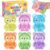6 Pack Bear Squishy Toys, Cute Glitter Stress Balls Fidget Toys