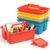 6 Pack Classroom Caddy, Plastic Caddies with Handle & Removable Dividers