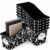 6 Pack Composition Book Holder Book Bins for Classroom Durable Book Binder Organizer Stackable Back to School Notebook File Holder Folder Storage Caddy for School Office Library Home School Supplies