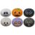 6 Pack Halloween Dumpling Squishy Fidget Toys, Cute Pumpkin Ghost Slow Rising Stress Squeeze Toys, Kawaii Sensory Relief Toy, Halloween Party Supplies Fillers for Kids Teens Adults