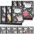 6 Pack Large Composition Notebooks Bulk 9.8 × 7.5 in Wide Ruled Hard Cover Composition Book Assorted Marble Journal College Ruled Paper for College Office Back to School Supplies(Black and White)