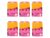 6 Pack Pink Kitchen Sponges 6x4x1.5 Non-Scratch Dual Sided