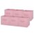 6 Pack Pink Puff Collapsible Fabric Storage Cubes, 10.5″ x 10.5″ Foldable Cubby Organizer Bins with Handles, Open Top Cloth Baskets for Shelves, Nursery, Closet & Playroom Storage