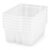 6 Pack Plastic Book Bins Stackable Classroom Cubby Organizer, Clear