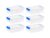 6 Pack Plastic Storage Bins with Lids 2.4 Qt, Clear Stackable Totes for Home Garage Office, Heavy Duty Latching Containers for Closet Pantry Craft Organization, Small Size