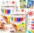 6 Pack Popcorn Pens Heat Activated 3D Bubble Art Markers for Kids (2pcs)