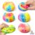 6 Pack PU Foam Colorful Dumpling Squishies Toy,Slow Rising Squeeze Toys，Squishy Fidget Squishies, Stretchy Squeeze Balls for Kids Adults, Sensory Stress Balls for Anxiety Relief Party Favors