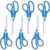 6 Packs Sewing Craft Scissors Bulk,8″ Multipurpose Heavy Duty Scissors,Stainless Steel Shears for Home Office Student Supplies