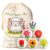 6 Pack Wool Dryer Balls Reusable XL, Anti Static & Softener, Floral Design