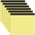 6 Pack Yellow Legal Pads 11 x 9.5 College Ruled Yellow Note Pads of Paper,Wide Note Pad 11×9.5 Narrow Ruled Notepads Horizontal Legal Paper,30 Sheets/Pad, Writing Pad for School,Office Supplies