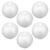 6pcs 6pcs White Foam Fruit Model for Crafts, 9cm Blank Decorative Prop