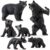 6PCS American Black Bear Figurines Forest Animals Toy Set for Kids 3-5