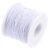6 Pcs Beading Cord, Core Elastic String for Jewelry Making White