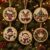 6PCS Christmas Ornament Kits,DIY Wooden Diamond Pearl Art Tree Ornaments,A