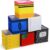 6Pcs Classroom Fabric Storage Bins 11 Inch Pencil Crayon Apple Storage Baskets Classroom Must Have Foldable Storage Back to School Organizer with Handles for School Home Nursery Office Home Supplies