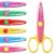 6pcs craft scissors, craft scissors decorative edge for Scrapebook＆School, fancy scissors with Stamp Edge, Fine Zigzag, Castle, Wide Zigzag, Scallop, Ripple