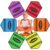6pcs Crayon Carpet Seats for Classroom 14X17 Inch Colorful Floor Mat Small Crayon Classroom Rug Non Slip Floor Cushions for Preschool Kindergarten Daycare Elementary School Learning Playing Areas