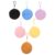 6pcs Cute Mini round Plush Coin Purse with Keyring