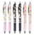 6 Pcs Cute Retractable Pens Sakura Gel Pens 0.5mm Black Ink Smooth Writing Pen Kawaii Flower Pen for Women Girls Office School Supplies