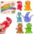 6pcs Dinosaur Sensory Fidget Stress Toys, Autism Calming Special Education Classroom Travel Essentials, Boy Girl Birthday Gifts Party Favor