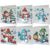 6PCS DIY Diamond Art Snowman Greeting Cards Xmas Designs Diamond Art